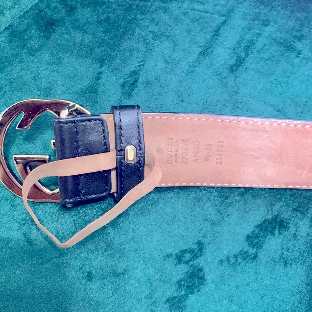 Authentic Gucci GG Leather Belt - Picture 4 of 7